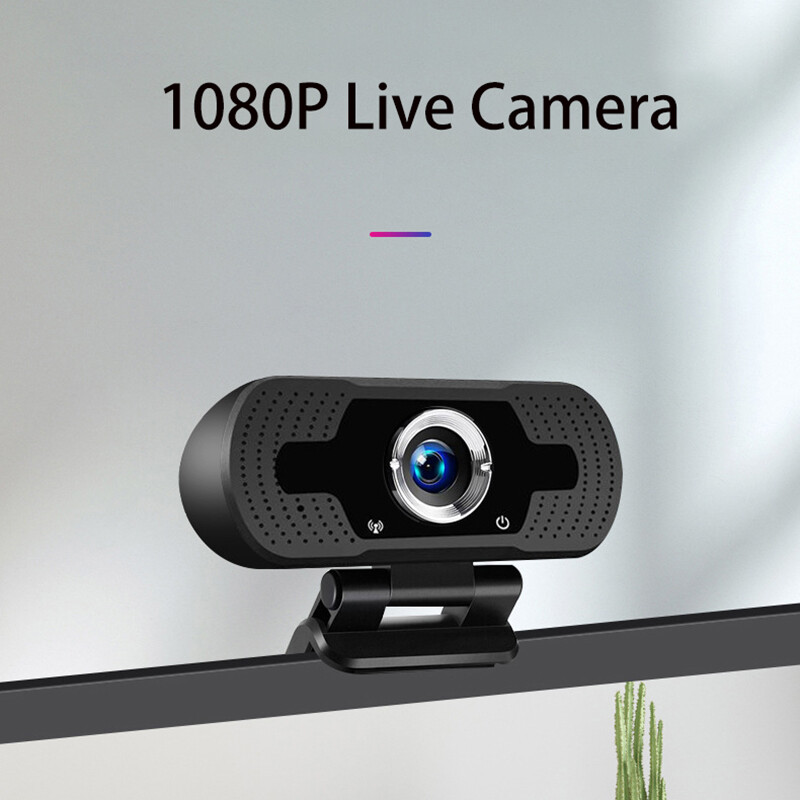 VAORLO HD USB 1080P Webcam Computer Camera Auto Focus with Noise Cancelling Microphone Web Camera For PC Laptop Black