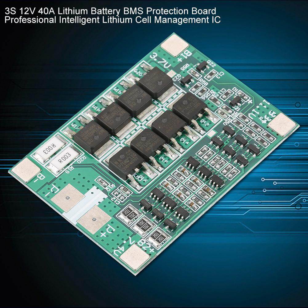 3 S 12 V 40A Ban Bảo Vệ BMS PCB Bảng Cân Bằng Sạc