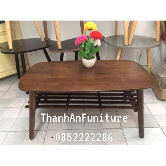 Bàn trà/sofa kiểu hàn quốc xếp gọn màu nâu 50x93x43 cm