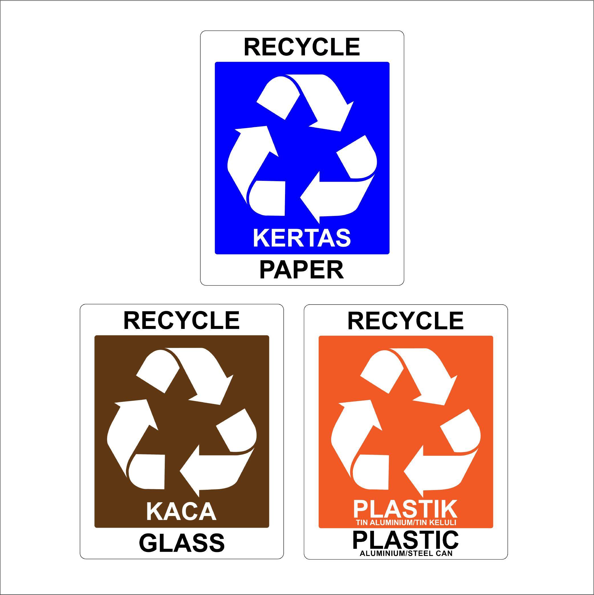 Lambang Logo Kitar Semula Plastik Recycle Icon Recycling Symbol Por Nbkomputer 6736