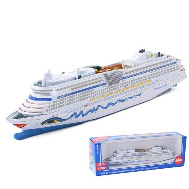 Siku 1720 1723 1724 1726 toy diecast metal model 1:1400 scale aida mein schiff 3 luxury cruise civilian ship collection gift kid