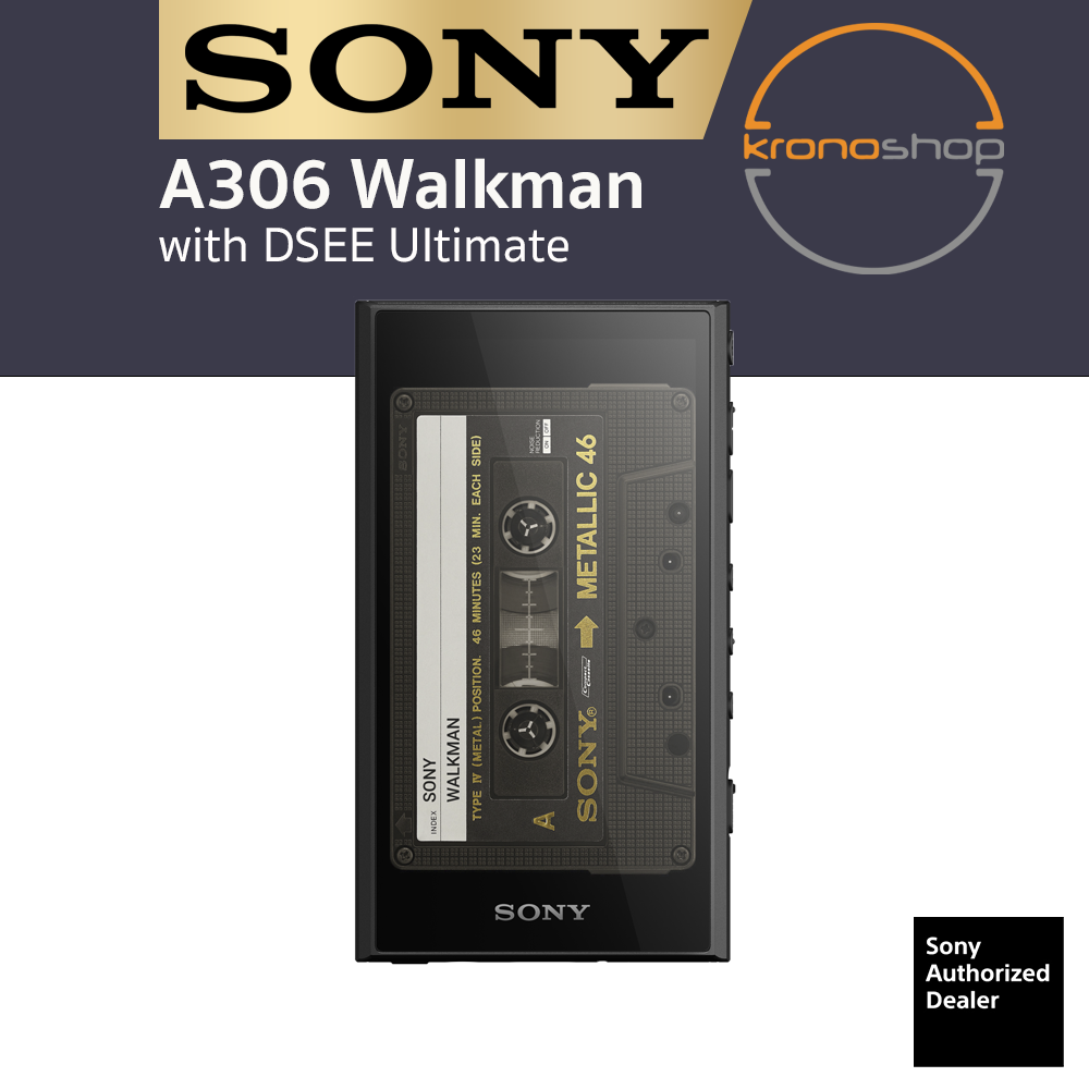 thumbnail image 2 of Sony NW-A306 Walkman A Series Hi-Res Audio Player – 32GB Black, Bluetooth, Wi-Fi 2 of 4