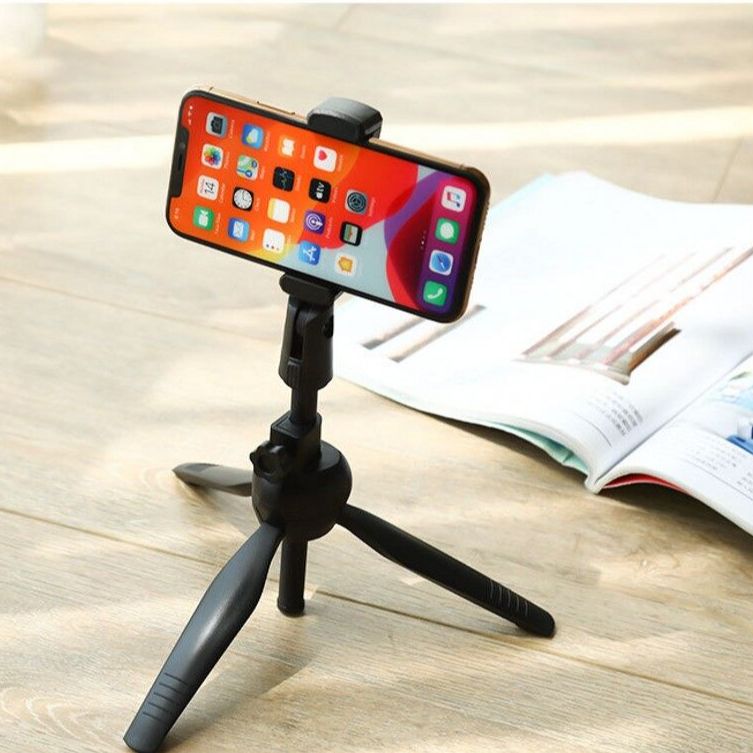 Multifunctional Portable 360-degree Rotating Extendable Tripod Mobile Phone Holder Home Desktop Live Broadcast Camera Cellphone Stand