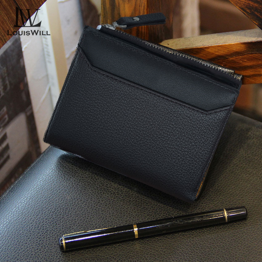 LouisWill Men Wallets Leather Men Bags Short Wallets Bifold Clutch Wallets Crocodile Pattern Wallets Travel Purses Coin Pouch ID Credit Cards Holders for Business, Travel, Office