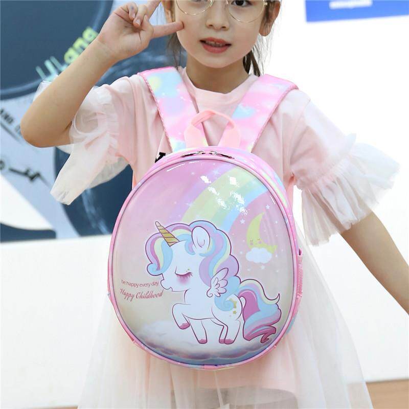 HS Kindergarten Cartoon Backpack Unicorn Backpack Fashion Kids Backpack