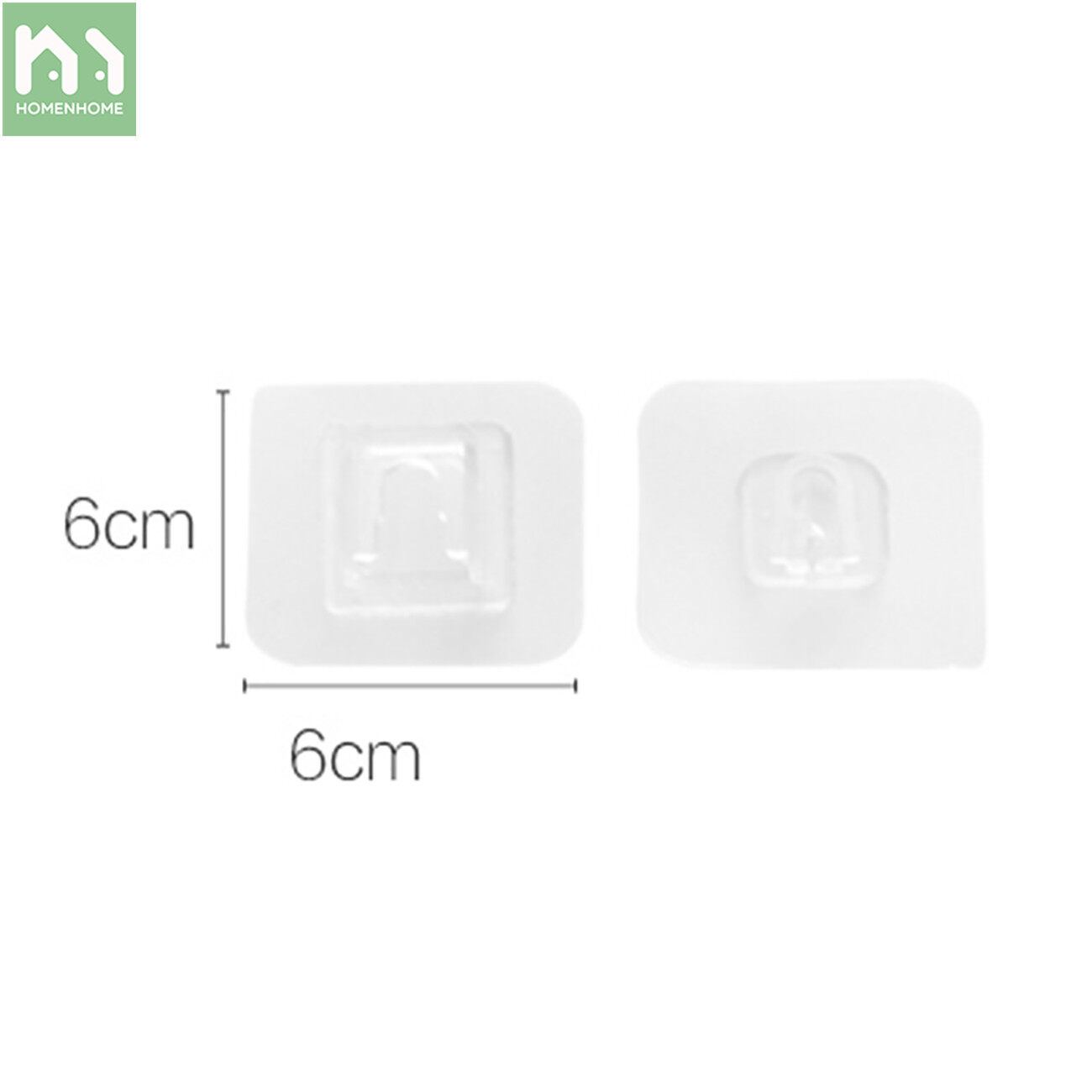 Homenhome Accessories Paste Hook Shelf Fixing Auxiliary Stickers Strong Adhesive Patch Storage Rack Fixed Sticker Wall Hanging Seamless Hooks