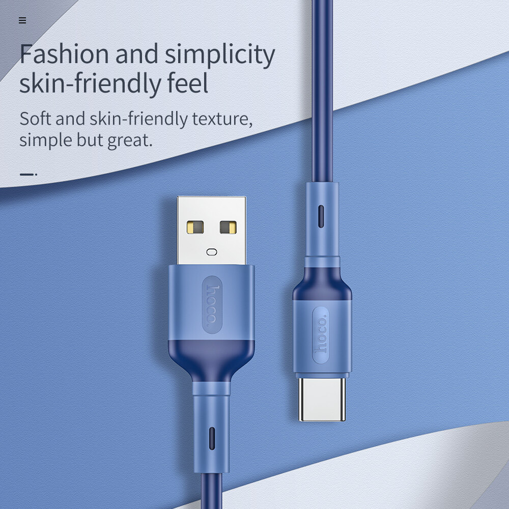 HOCO Cáp X65 Type C Chính Hãng Cáp Sạc USB Nhanh Cáp Micro USB 3A, Cho Điện Thoại Di Động Samsung Huawei Xiaomi USB C