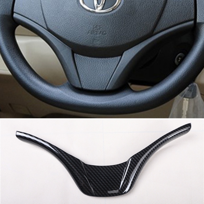 Xuming Ốp Bảng Điều Khiển Công Tắc Cửa Sổ Điện Xe Hơi Họa Tiết Sợi Carbon Cho TOYOTA VIOS 2014-2018 Phụ Kiện Nội Thất VIOS XP150 NCP150