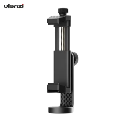 Ulanzi ST-17 Phone Clamp Holder 360° Rotatable Horizontal Vertical Shooting with Cold Shoe Universal 1/4 Mounting