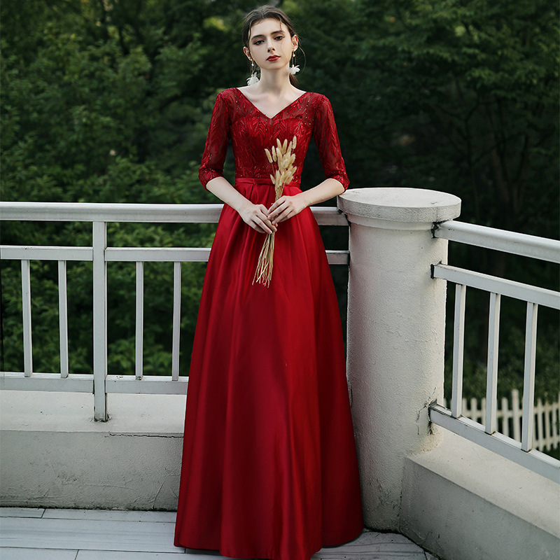 simple long gown