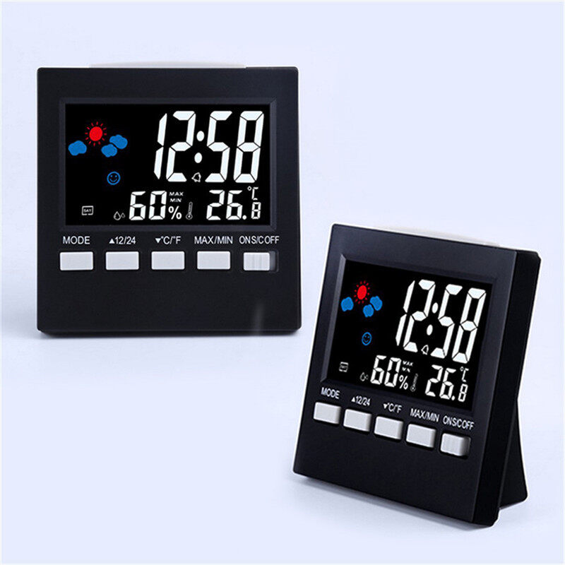 Nơi bán 【Alarm Clock】Time Đồng Hồ, Dự Báo Thời Tiết Nhiệt Độ Nhiệt Độ Đo, Điều Khiển Bằng Giọng Nói Cho Phòng Ngủ Gia Đình
