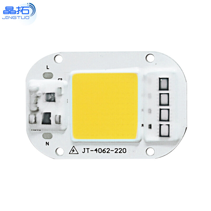 Ac 220v 20w/30w/50w free driver high pressure led chip cob light source