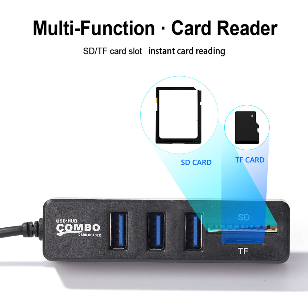 Bộ Chuyển Đổi HUB Đa Năng USB 2.0 Nhiều USB 5/8 Cổng Bộ Chia Ổ Cắm Chia Nguồn USB USB Đầu Đọc Thẻ Cho Máy Tính Xách Tay Máy Tính Để Bàn