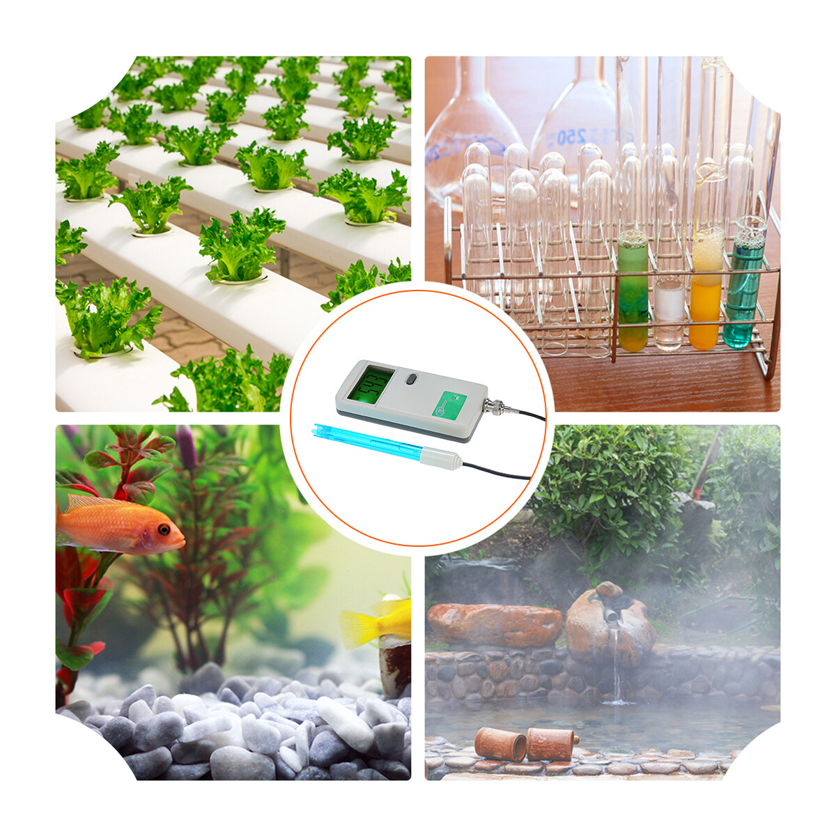 Máy Đo Độ PH Máy Đo Độ PH Cầm Tay Độ Chính Xác Cao Thiết Bị Kiểm Tra Chất Lượng Nước Màn Hình Đèn Nền Cho Phòng Thí Nghiệm Nước Uống Thủy Canh Hồ Bơi Bể Cá PH-3012B Trắng