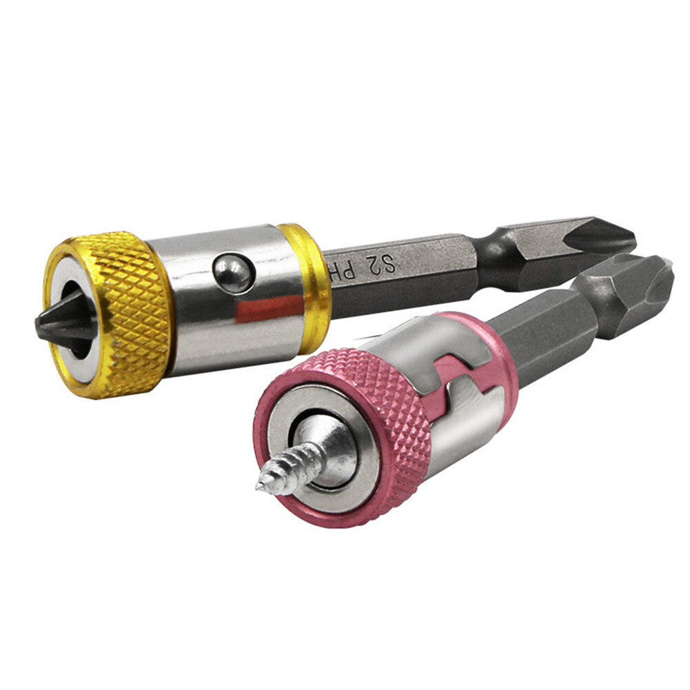 Lydia 1/4" Metal Screwdriver Bit Magnetic Ring Anti-corrosion Drill Bit Magnet Strong Ring For 6.35 Mm Shank