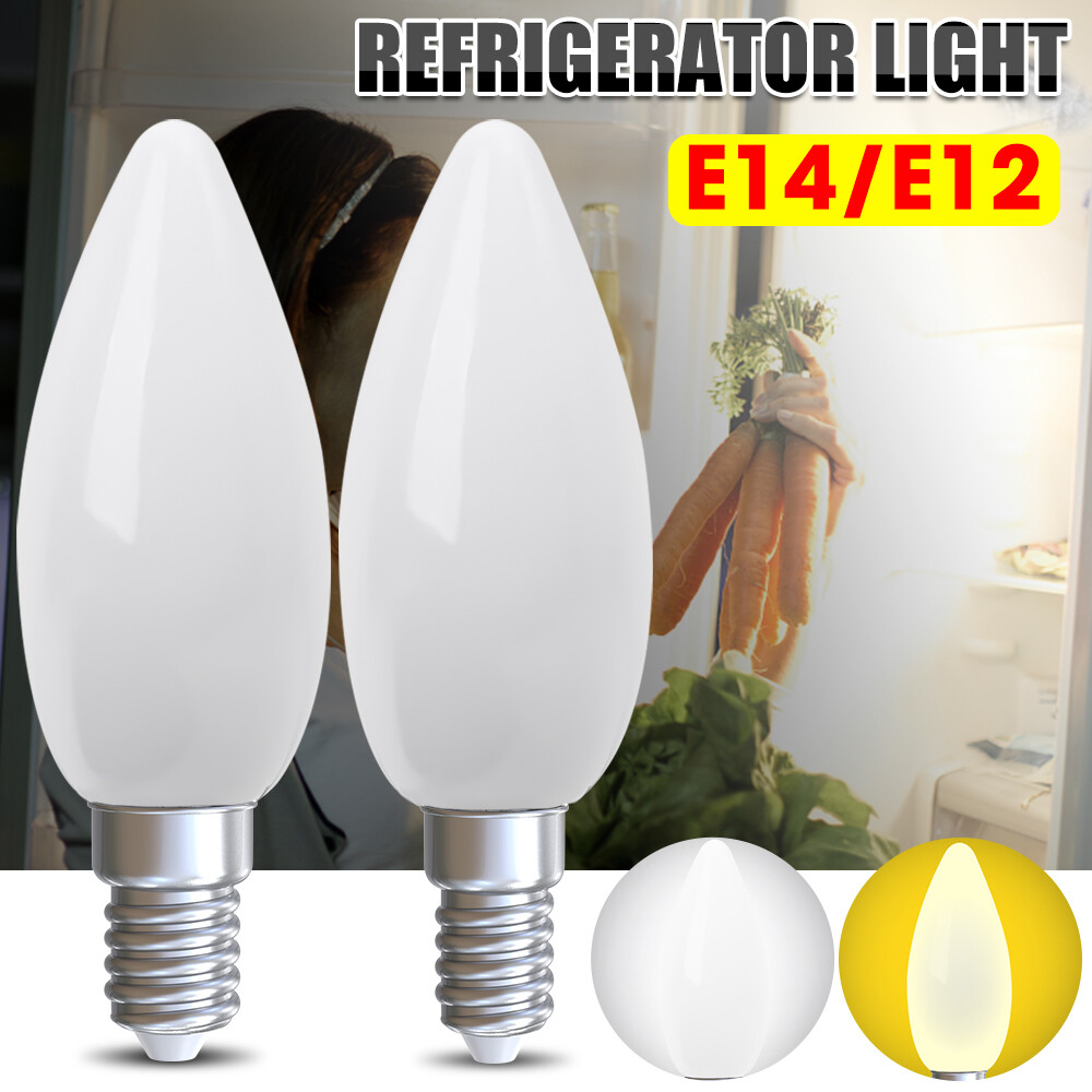 1/2pcs LED Refrigerator Light Bulbs E12/E14 Light Bulbs 220V Replace Refrigerator Lamps Bulb for Refrigerator Display Cabinets