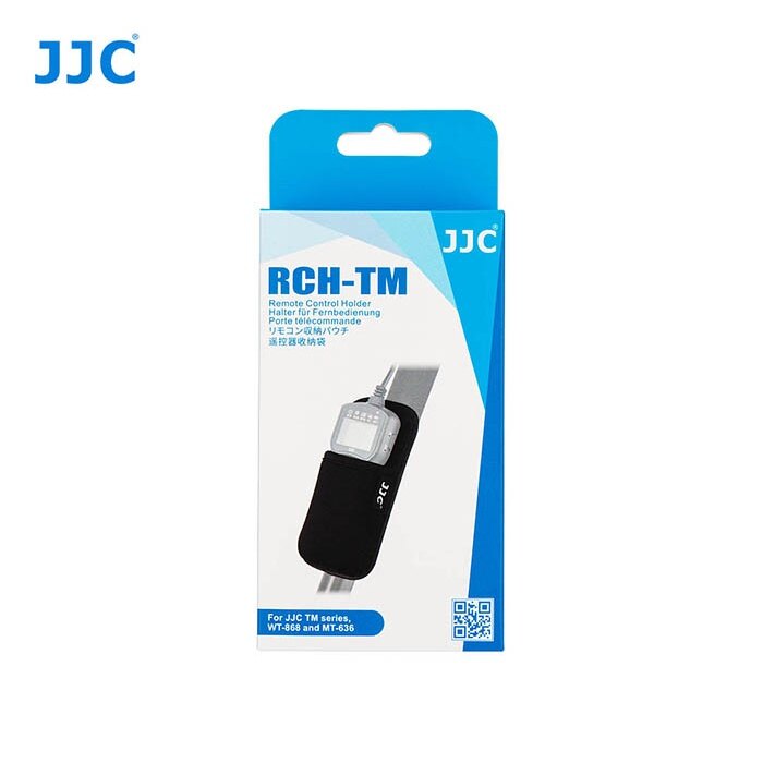 JJC Tripod Leg Velcro Pouch Holder for JJC TM WT-868 MT-636 Series Wireless Intervalometer Timer, Remote Control Shutter Release Touch Fastener Case