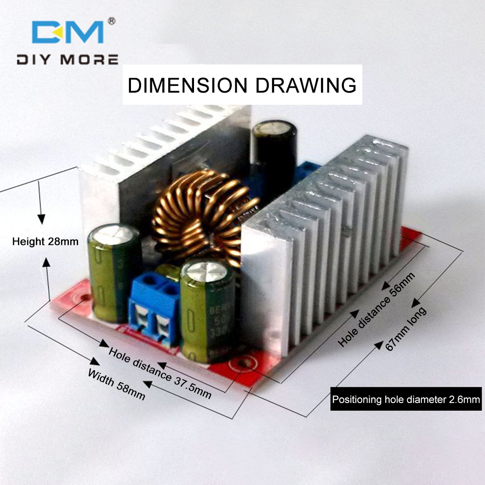 diymore DC-DC 10A High Power Step-down Constant Voltage Constant Current Power Module 150W