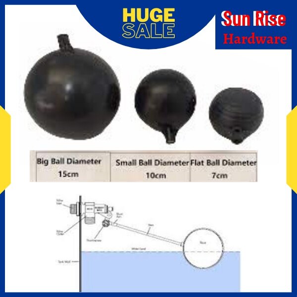 PVC Float Ball for Float Valve Cistern and Tank / Bola Pelampung Jamban