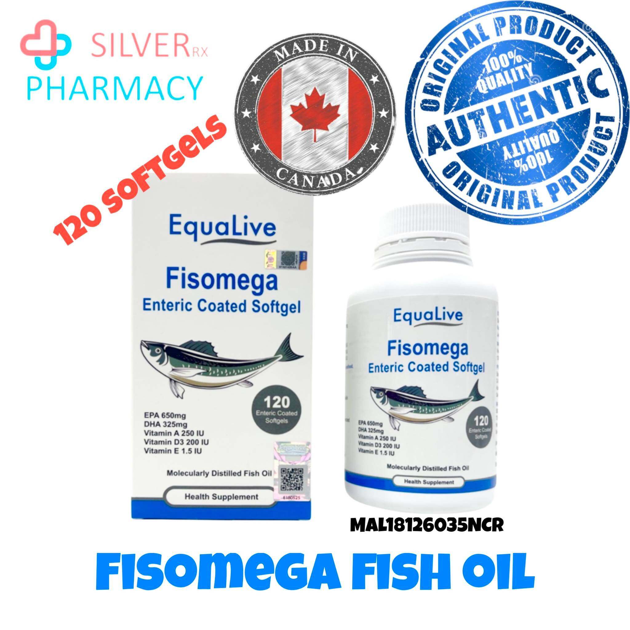 [Exp 24/08/24] Equalive Fisomega Enteric Coated Fish Oil [EPA 650mg