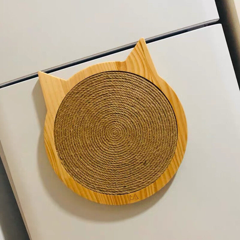Cat Dog Hàn Quốc Dễ Thương Đầu Mèo Salu Không Chip Cat Scratch Board Sucker Tease Mèo Đồ Chơi Stick Tủ Lạnh Dọc Móng Vuốt Mèo