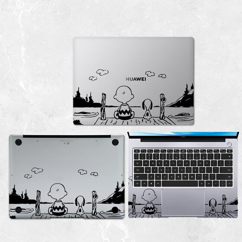 Laptop Sticker For 2023 Huawei MateBook D14 D15 D16 X PRO 14 14S 16S Colorful Transparent Body Protection Film Waterproof Decal Stickers Laptop Skins Top/Bottom/Palm