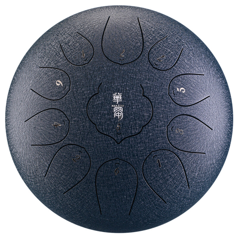 12 inch 11-Tone Steel Tongue Drum Mini Hand Pan Drums with Drumsticks Percussion Musical Instruments
