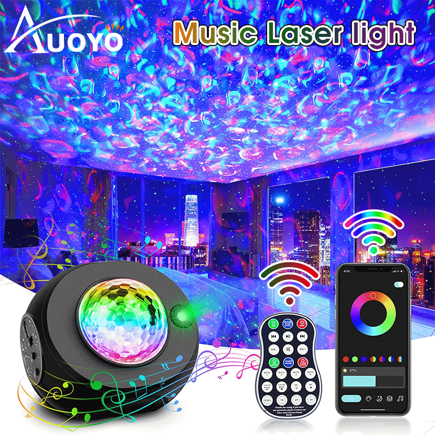 Auoyo Disco Light Party Home Laser Stage Lights Projector Lights DJ Disco  Sound Activated Strobe Lights RGB Led Laser Projector For Birthday Wedding  KTV Bar USB Charging | Lazada PH