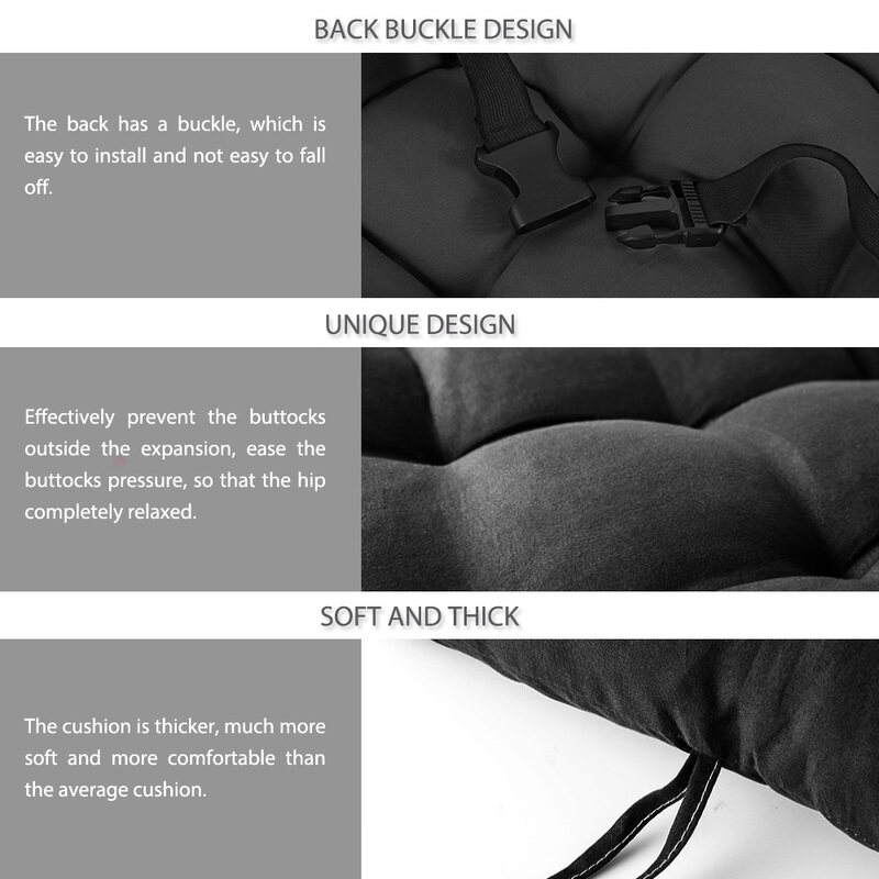 Breathable Bamboo Rocking Chair Replacement Cotton Seat Pad Cushion