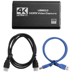 Audio Video Capture Card, 4K USB 3.0 Capture Adapter Video Converter for Gaming Streaming Live Broadcast Video Recording