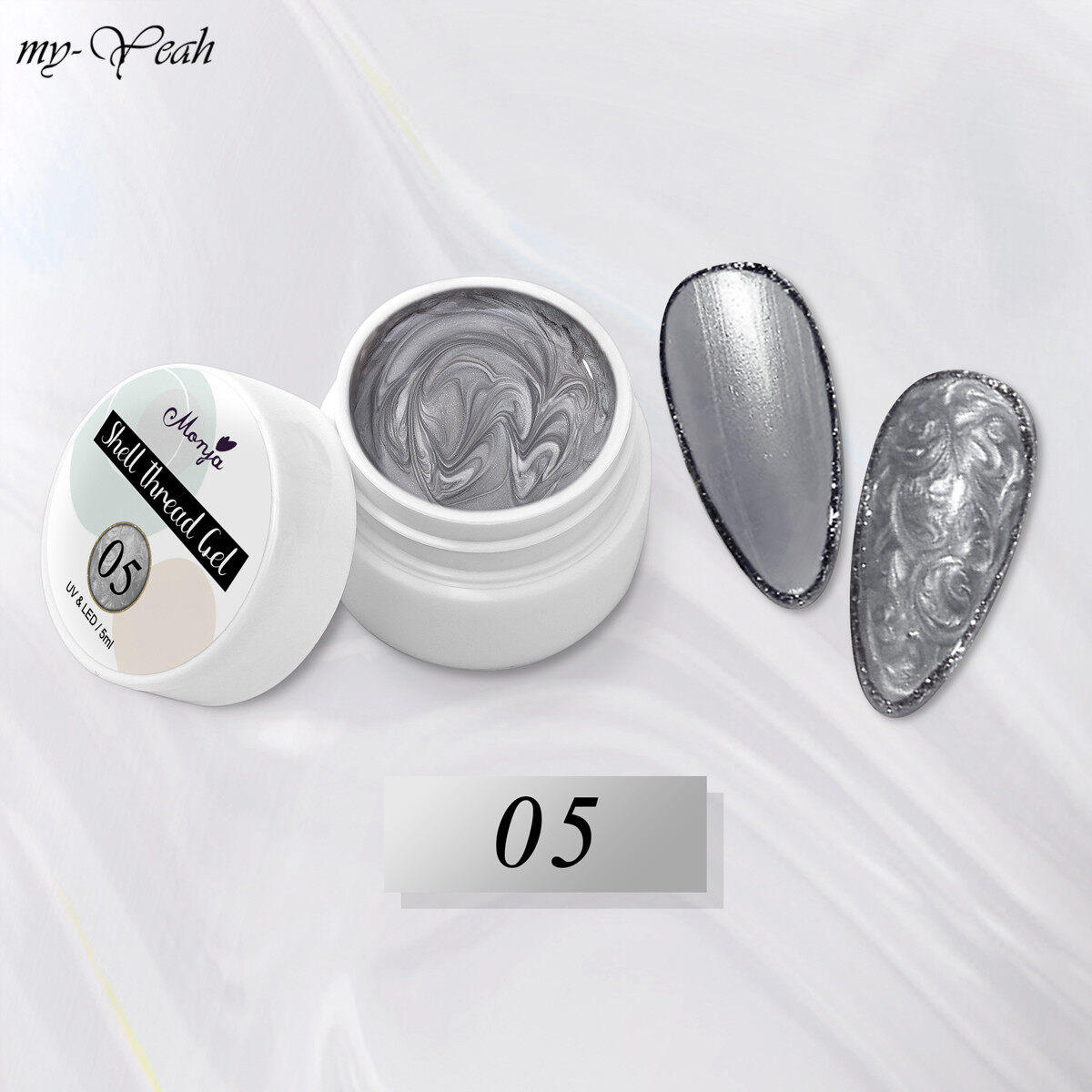 mybeautymall Gel sơn móng tay màu ngọc trai long lanh bán vĩnh viễn 5ml, 8 màu tùy chọn Myyeah - INTL
