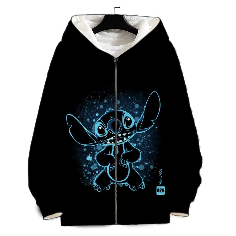 Lilo and stitch hot sale zip up hoodie