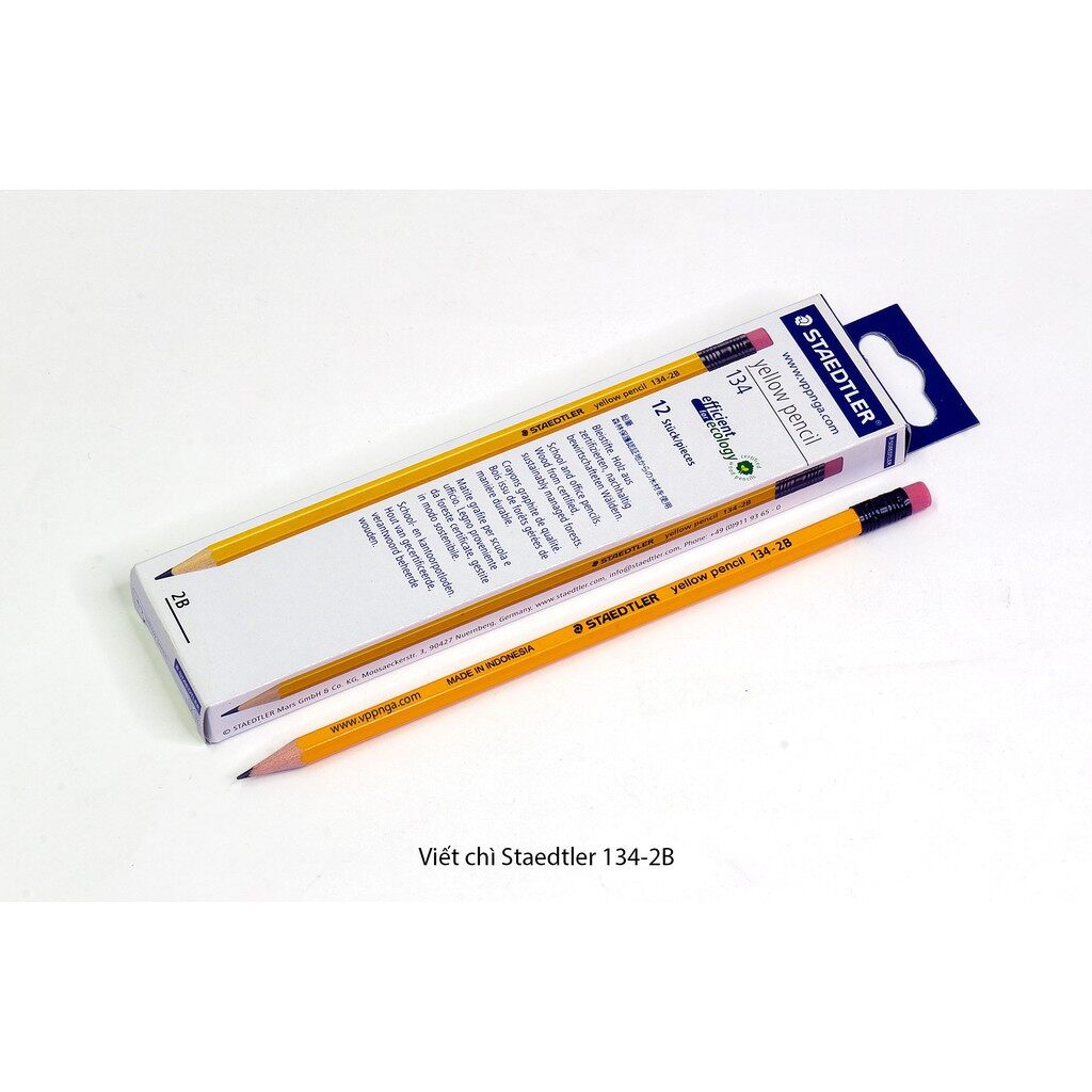Hộp 12 cây bút chì 2b staedtler vàng