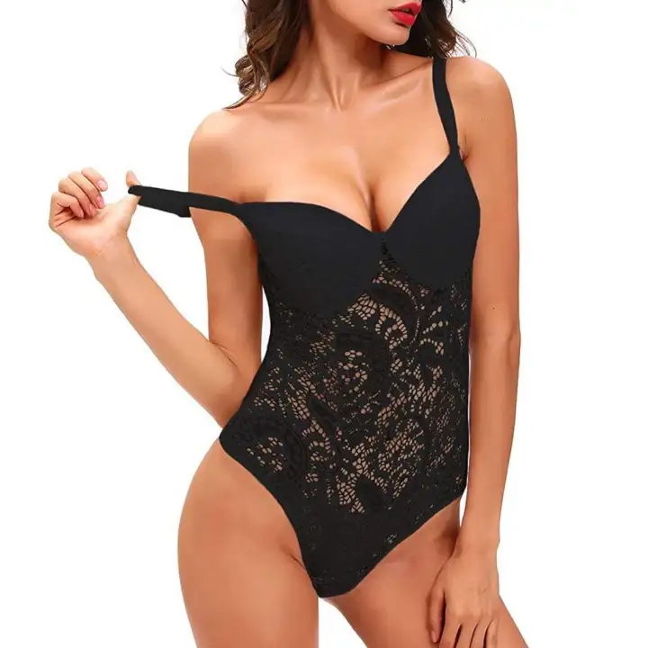 Bodysuit with bra top Clearance