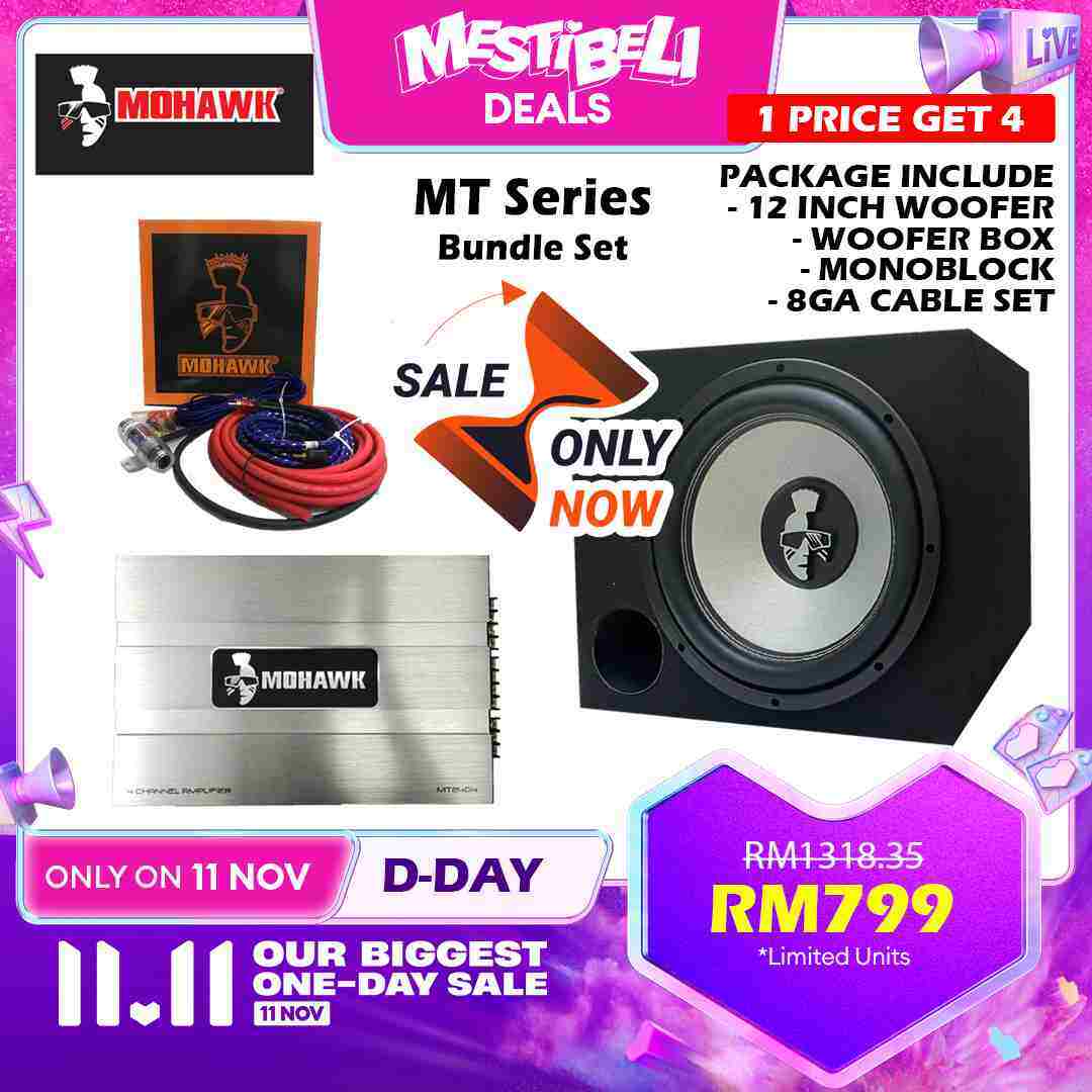 Double Coil Harga Subwoofer Mohawk 12 Inch ✨MESTI BELI✨ MOHAWK