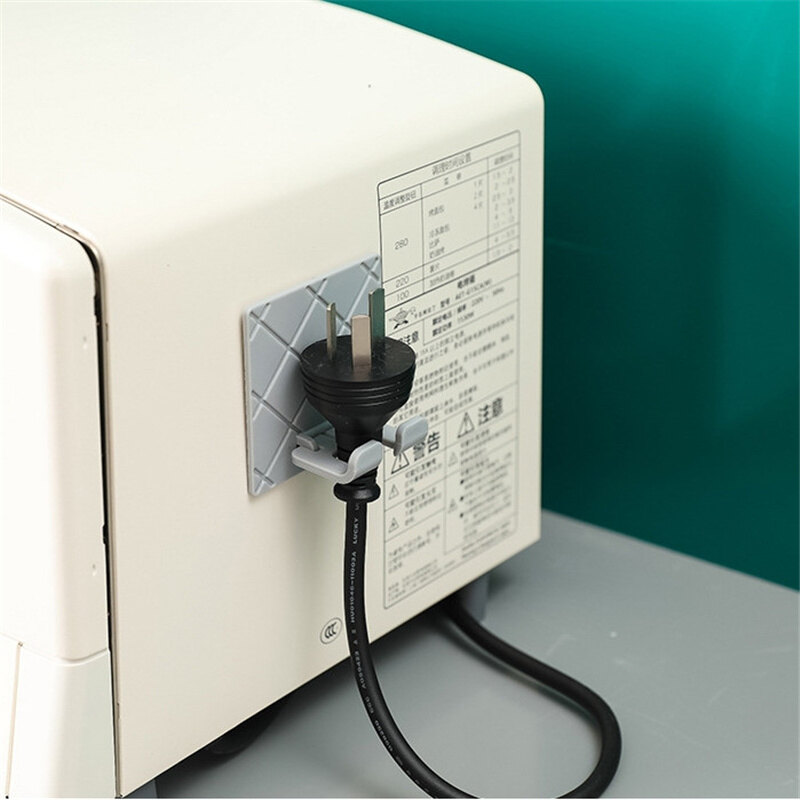 Móc Cắm Dây Treo Tường Nhà Bếp Giá Đựng Dây Nguồn Ổ Cắm Trang Trí