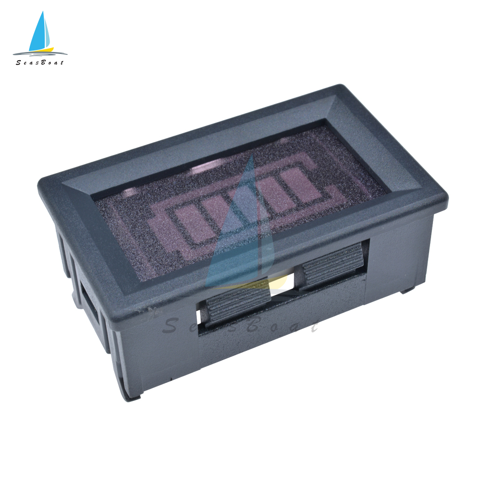 【Seasboat】 12V 24V 28V Battery Capacity Indicator Lithium & Lead-acid Battery Meter Voltage Capacity Indicator Battery Monitor Voltage Capacity Tester