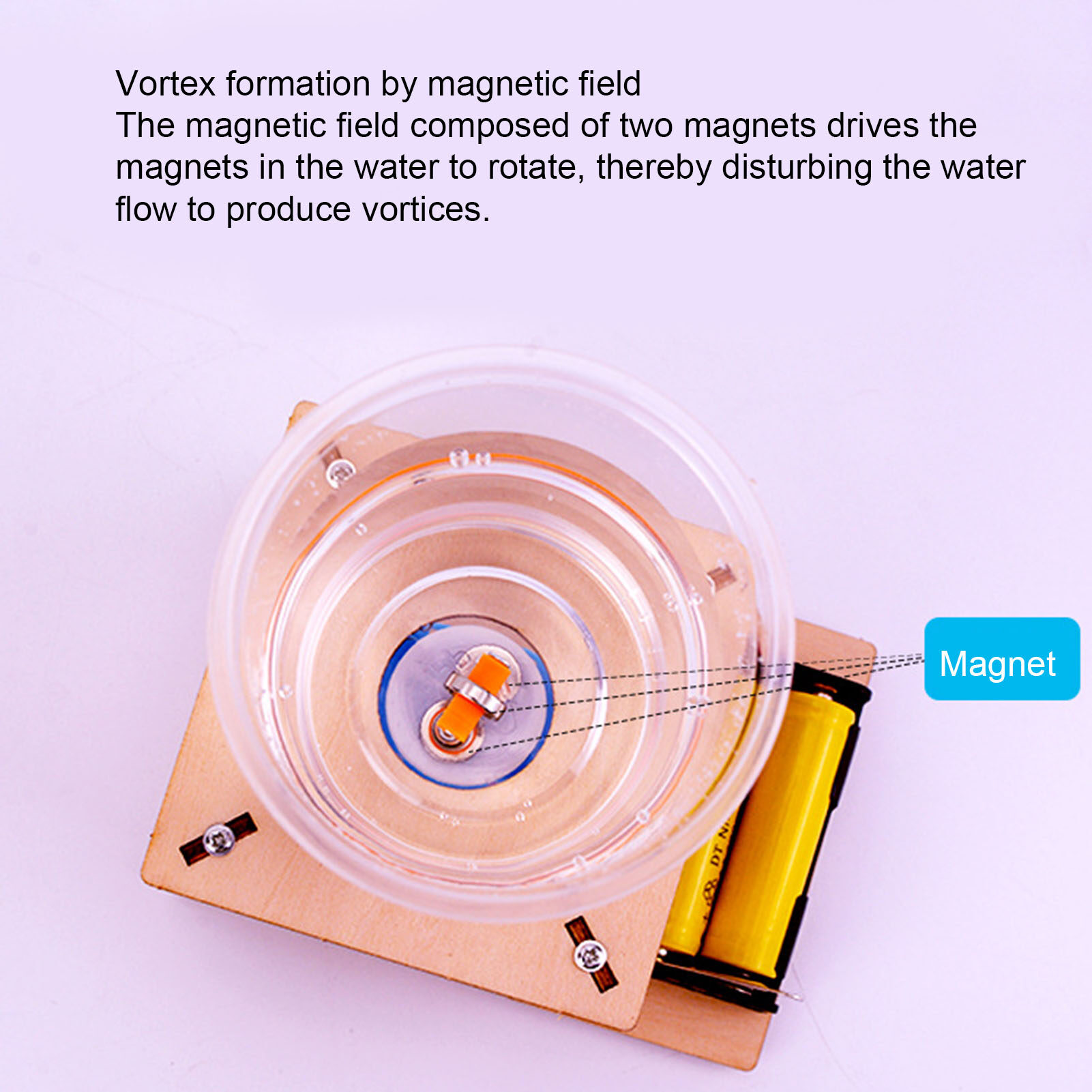Electric Vortex Experiment Eco-friendly Stimulate Learning Interest Plastic Children Science Electric Vortex Experiment for Education