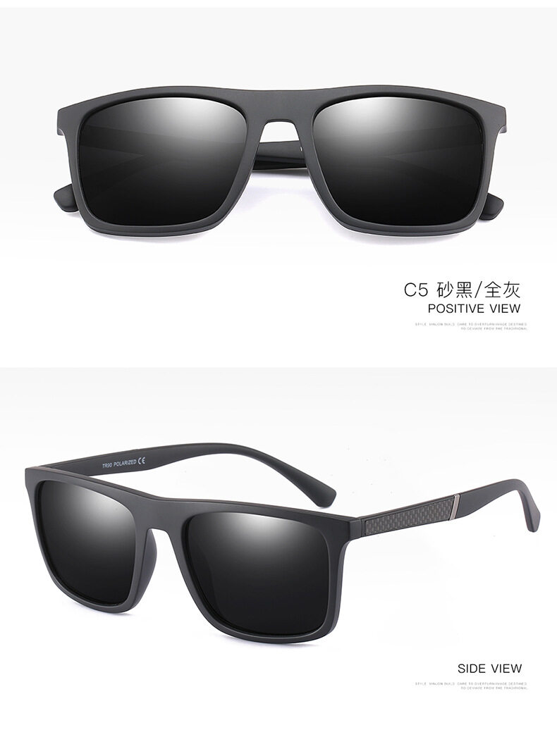 Men Sunglasses Thời Trang Mới Kính Râm Phân Cực TR90 Kính Râm Retro TAC Square Kính Râm UV400 Bảo Vệ Hàng Không Cho Nam Thể Thao Lái Xe Câu Cá
