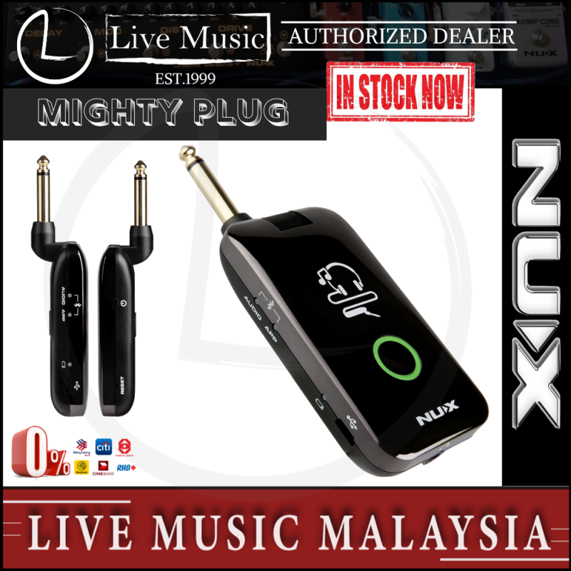 NUX Mighty Plug Wireless Bluetooth Headphone Guitar Amplifier (MP-2/MP2) Malaysia
