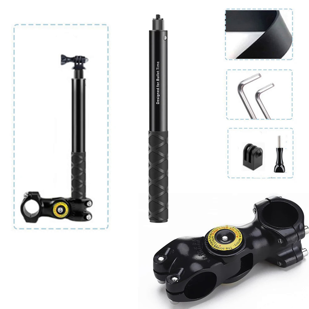 20231126 for insta360 one x2 x3 x4 bicycle motorcycle mount invisible selfie stick for gopro 11 10 9 action camera holder handlebar cket