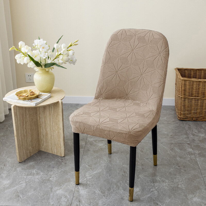 Embossed Non-slip Elastic Dining Chair Cover Fashion Home Stool Dustproof Decorative Covers