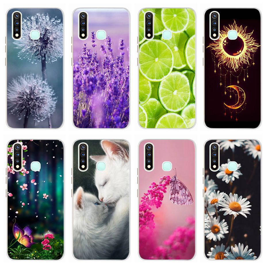 Silicone Case For Vivo Y19 1915 Case Soft TPU New Fashion Colorful Painted Cover For Vivo Y19 Casing 6.53''