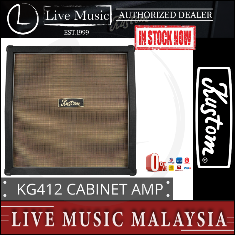 Kustom KG412 4X12 Classic Cabinet Amplifier (KG412-Classic) Malaysia