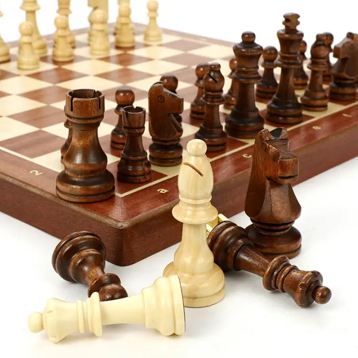 Wooden Chess Set High Grade 4 Queen Chess Game King Height 80mm Chess Pieces Folding 39 39 Cm Chessboard With Wooden Chessmen I8 Lazada Singapore