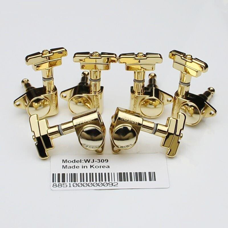 New 3R3L WILKINSON WJ-309 3x3 Gold Guitar Tuners Art Deco Rotomatic Imperial Style Head Malaysia