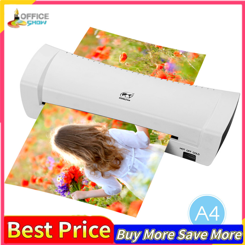 (Ready Stock)OSMILE SL200 Laminator Machine Hot and Cold Laminating Machine Two Rollers A4 Size for Document Photo Picture Credit Card Home School Office Electronics Supplies