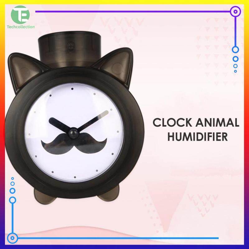 【Techcollection】ABS Clock Animal Shaped Ultrasonic Aromatherapy Humidifier Essential Oil Mist Maker Singapore
