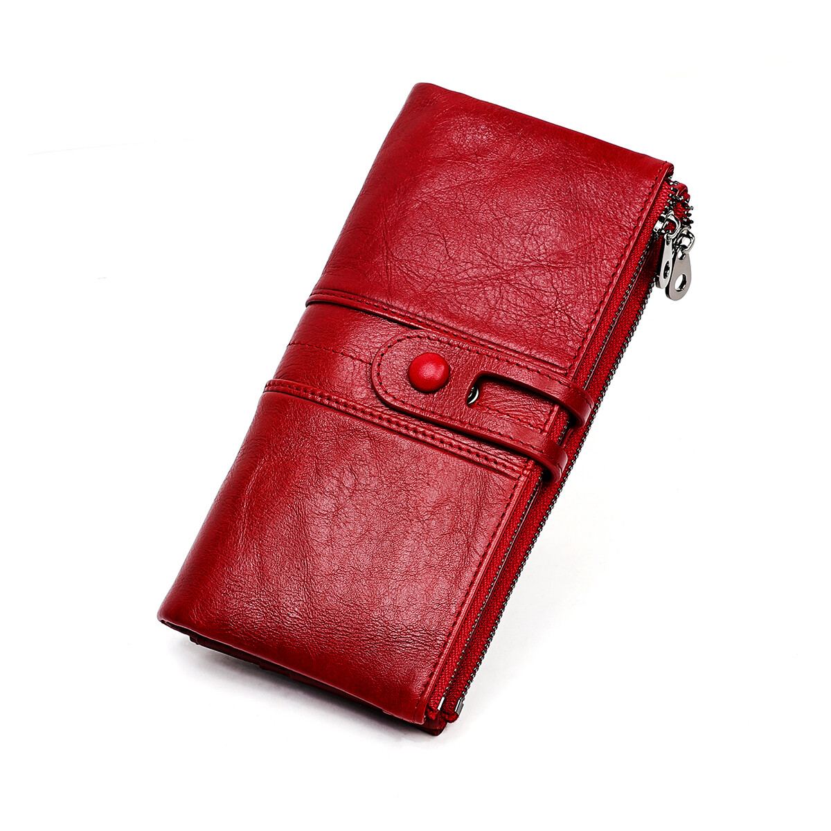 New Design Women Clutch Wallets Genuine Leather for men Male Women's Long Wallet Zipper Purse Coin Purse Money Phone Bag RFID Card Holder Wallet for women