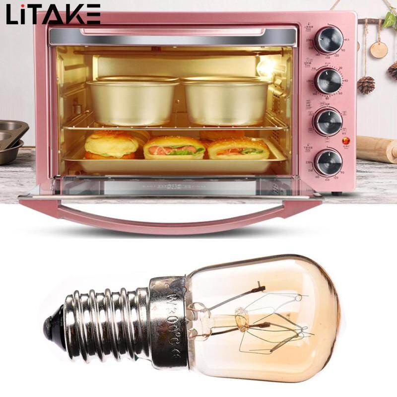 Litake 220v e14 led bulb 15w microwave oven tungsten filament lamp bulb yellow light